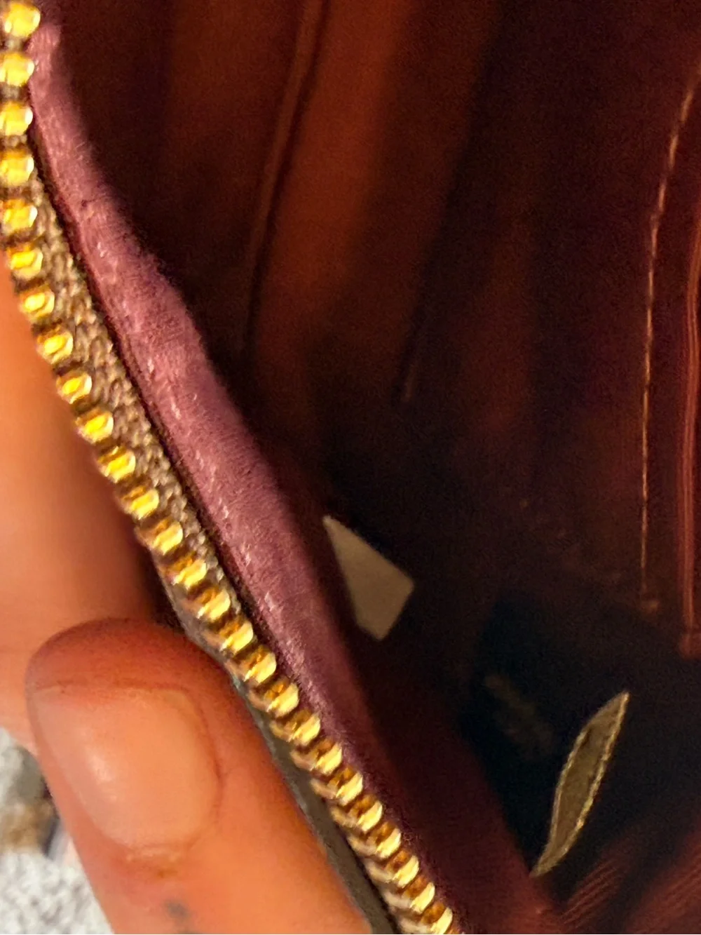 Coach Khaki Floral Signature Canvas Wristlet with Pink Blooms